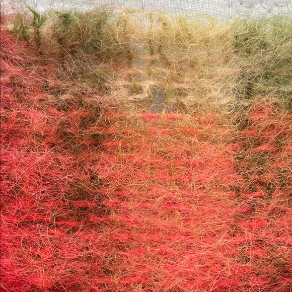 Vintage Rare Heather-Brae Mohair Plaid Scarf - Picture 3 of 5